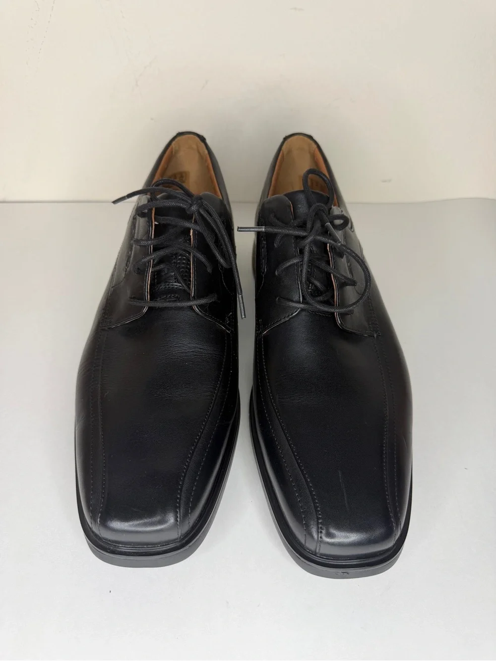 clarks unstructured mens Oxfords Dress Shoes Size 46 US 12W Black Leather